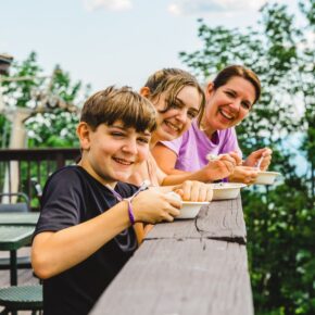 Looking to cool off on a hot summer day? Ice cream will do the trick! Head up to the Meister Hut and enjoy a sweet treat with a view.

#mycranmore #resort #northconwaynh #newhampshire #cranmoremountain #icecream #scenicview #cooloff