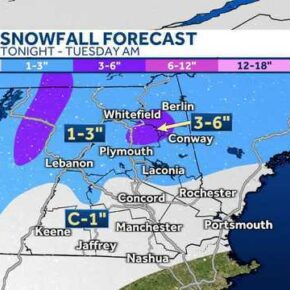 Snow is in the air, just in time for the holidays ❄

After some snow last night and this morning, NH ski areas could see up to 8" of fresh powder. If you are looking to ski on Christmas day or on the start of Hanukkah (they're the same day!), the following ski areas are open: 

@attitashmountainresort 
@brettonwoodsnh 
@cranmoremountain 
@crotched_mountain 
@dartmouthskiway 
@loonmtnresort 
@mountsunapee 
@raggedmtn 
@waterville_valley 
@wildcatmountain 

For up to date ski area conditions, check out the 🔗 in bio. #skinewhampshire @wmur9